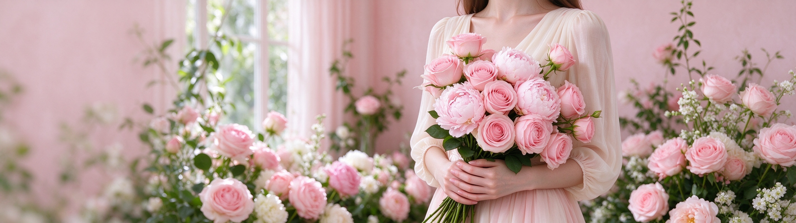 Fresh flower bouquet for worldwide delivery